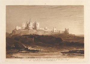 Château de Dunstanborough Liber Studiorum, partie III, planche 14, 10 juin 1808 - Joseph Mallord William Turner