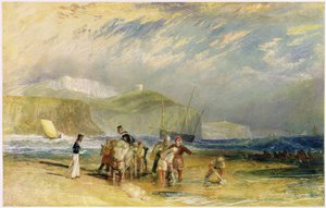 Port de Folkestone et côte jusqu