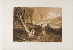 Haies et fossés, planche 47 de Liber Studiorum - Joseph Mallord William Turner