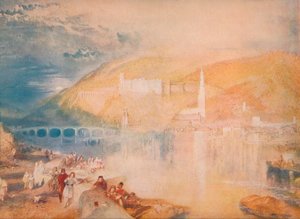 Heidelberg au coucher du soleil, vers 1840