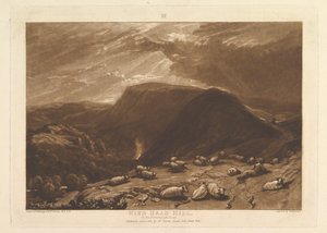 Hind Head Hill, sur la route de Portsmouth Liber Studiorum, partie V, planche 25, 1er janvier 1811