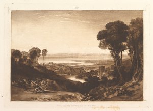 Jonction de la Severn et de la Wye, Liber Studiorum, partie VI, planche 28