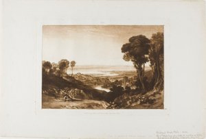 Jonction de la Severn et de la Wye, planche 28 de Liber Studiorum