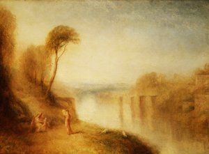 Paysage : Femme avec Tambourin, c.1840-50