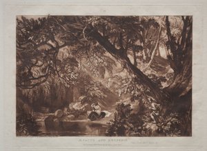 Liber Studiorum: Aesacus et Hesperie - Joseph Mallord William Turner