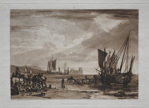 Liber Studiorum : Déchargement de navires