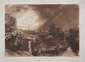 Liber Studiorum: Ramasseurs de cresson, Rails Head, Ferry Bridge, Twickenham