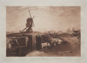 Liber Studiorum : Moulin à vent et écluse - Joseph Mallord William Turner