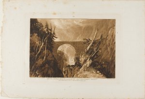 Pont du Petit Diable, planche 19 du Liber Studiorum - Joseph Mallord William Turner