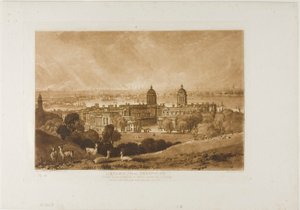 Londres depuis Greenwich, planche 26 de Liber Studiorum