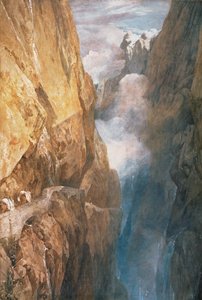 Passage du mont Saint-Gothard depuis le pont du Diable, 1804
