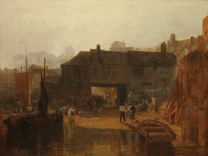 Saltash avec le bac à eau, Cornouailles, 1811 - Joseph Mallord William Turner