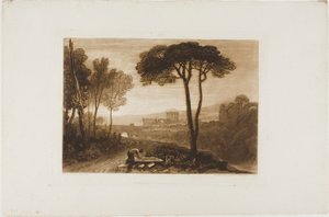 Scène dans la Campagna, planche 38 de Liber Studiorum