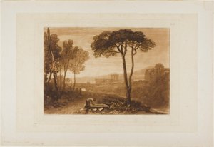 Scène dans la Campagne, planche 38 de Liber Studiorum
