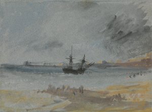 Navire échoué à Brighton - Joseph Mallord William Turner