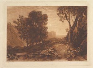 Solitude, ou La Madeleine lisant, Liber Studiorum, partie XI, planche 53