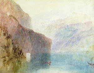 Chapelle de Tell, lac de Lucerne, vers 1841