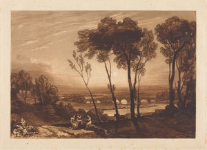 Le pont à mi-distance - Joseph Mallord William Turner