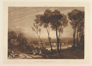 Le pont à moyenne distance, Liber Studiorum, partie III, planche 13