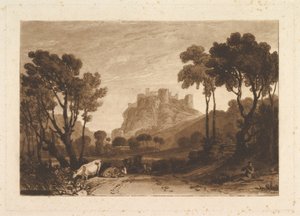 Le Château au-dessus des Prairies Liber Studiorum, partie II, planche 8, 1808