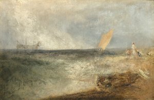 Vue au large de Margate, soir
