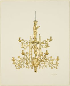 Chandelier en laiton dans l