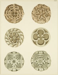 Pierres de voûte dans le plafond de St Mary Redcliffe - Joseph Manning