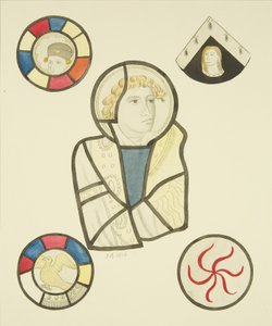 Vitrail dans la fenêtre nord du chœur de St Mary Redcliffe