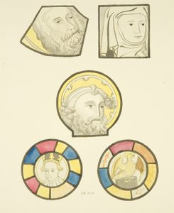 Vitrail dans la fenêtre nord de la nef de St Mary Redcliffe - Joseph Manning