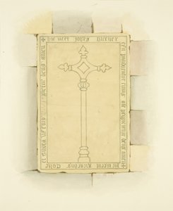 Pierre tombale devant la tombe de Canynges à St Mary Redcliffe - Joseph Manning