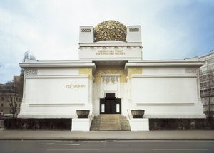 OLBRICH, Joseph Maria (1867-1908). Bâtiment de la Sécession de Vienne. 1898. AUTRICHE. Vienne. Façade. Sécession de Vienne. Architecture.