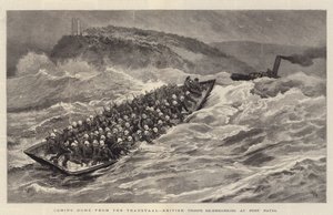 Retour du Transvaal, troupes britanniques réembarquant à Port Natal - Joseph Nash