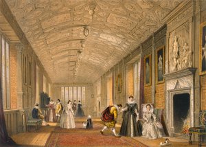 La Longue Galerie à Lanhydrock, Cornouailles