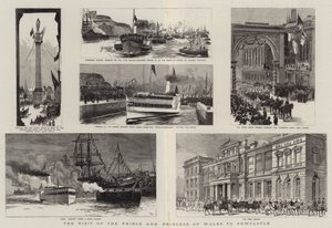 La visite du Prince et de la Princesse de Galles à Newcastle - Joseph Nash