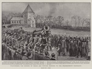 Transfert des restes du prince et de la princesse Bismarck au mausolée de Friedrichsruh - Joseph Nash
