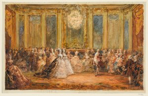 Réception dans la galerie des Glaces de Versailles