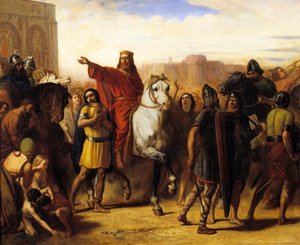 Entrée triomphale du roi des Francs Clovis Ier à Tours en 508
