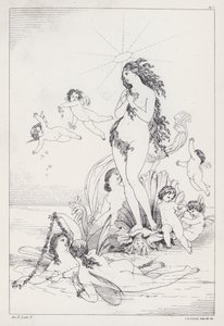 Prométhée délivré de Shelley, Acte II, Scène 5 (gravure) - Joseph Noel (after) Paton