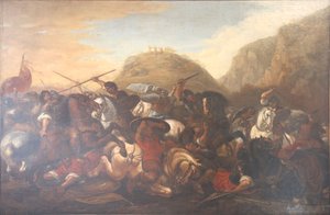 Josué arrêtant la course du soleil et de la lune. - Joseph Parrocel