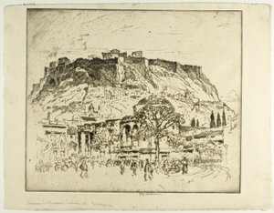 Athènes antique, médiévale et moderne, la mosquée - Joseph Pennell