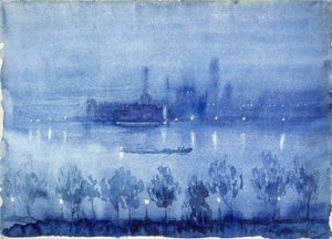 Nuit bleue, Londres - Joseph Pennell