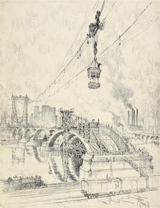 Construction du pont, Minneapolis, 1915