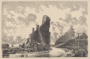 Casseur de charbon sur la rivière