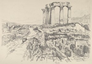 Corinthe, vers le golfe - Joseph Pennell