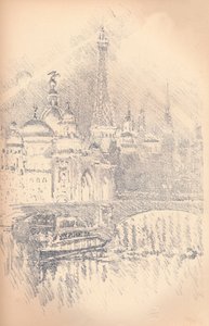 Effet de soirée, Exposition de Paris, 1901 - Joseph Pennell