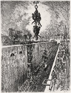 Fin de la journée : écluse de Gatun, planche VII de 