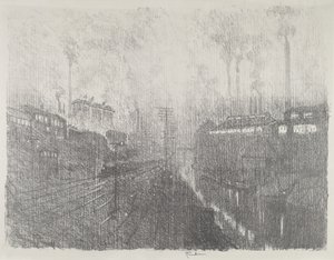 Soirée dans le pays des munitions, 1916 - Joseph Pennell