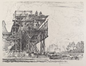 Usines à gaz depuis le canal, Berlin