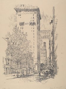 Rue Girard, 1912 - Joseph Pennell