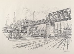 Gleisdreieck, 1921 - Joseph Pennell